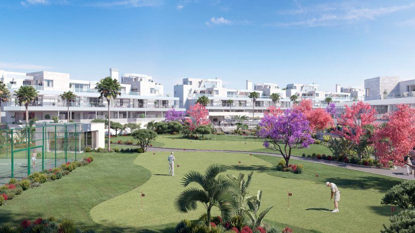 Palm Village, modern apartments in Cancelada, Estepona