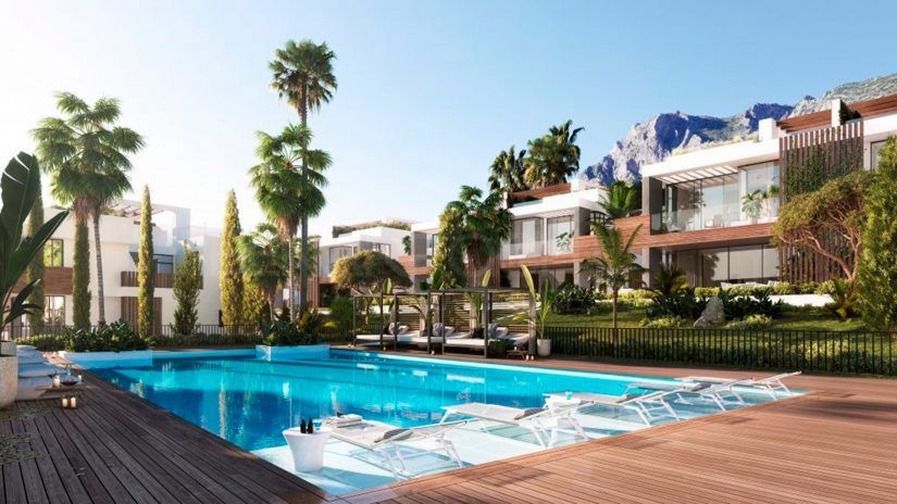 Le Blanc, new project of semi-detached villas in Sierra Blanca, Marbella