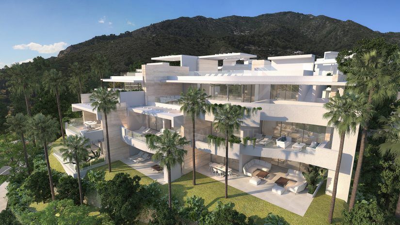 Palo Alto, luxury apartment complex near Marbella